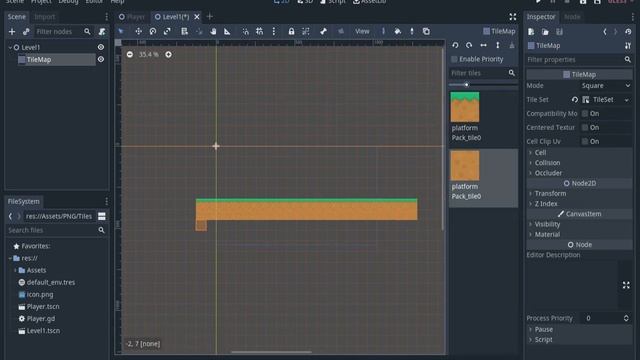 Making a platformer game #Devlog1 in Godot Engine