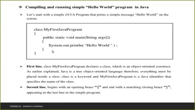 Simple Java Program Information , java , Void main () , static keyword , String arg[] смотреть онлайн