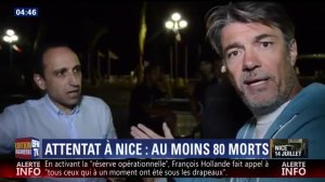  Nice - Journaliste qui traduit une autre description que ce que lui dit le temoin