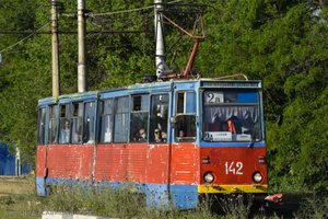 Трамваи города Волжский-здесь время остановилось в 90-х