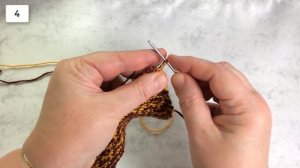 Абстрактный узор из мелких ломаных линий / Мозаика / Вязание спицами.