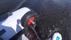 После теста лодочного мотора + солнечная панель на надувной лодке НДНД