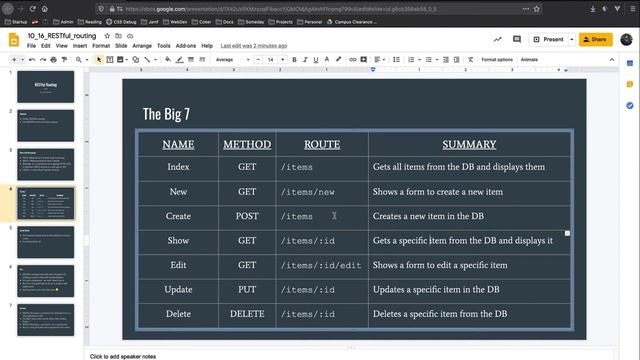 Full Stack Web Developer Course: 10_15 - RESTful Routing