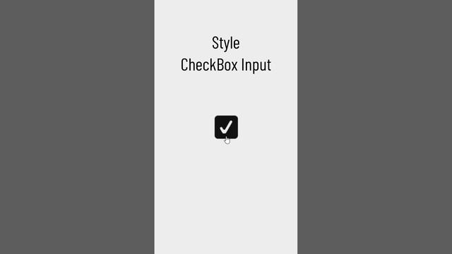 Style CheckBox Input With Html and Css Only #css #html #code #animation #checkbox