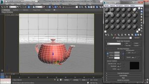 Рендер модели с сеткой в 3D Max