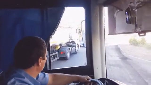 Организация движения при ремонте дорог в Павлодаре!? Автобус 1Э.