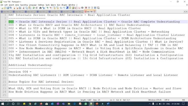 RAC Internal Future Series Playlist and Bonus Topics - RAC Complete Understanding