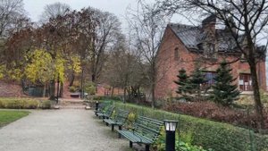 Walking in “Siberia” of Stockholm. Stockholm city on a weekday morning. Vasastaden, Sibirien.