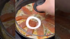 Лосось с булгуром и овощами