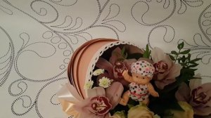 Люлька с цветами на выписку