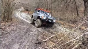 НИССАН сафари Y60 на лапландерах зима 2018