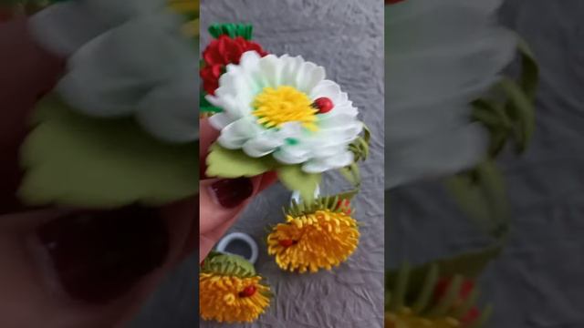 резинки для девочки. резинки с цветами. заколки для волос смотреть онлайн