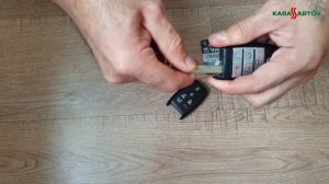 Замена батарейки в штатном брелоке Киа Карнивал 3-го поколения.