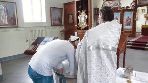 Крещение ребенка в Соборе Петербурга