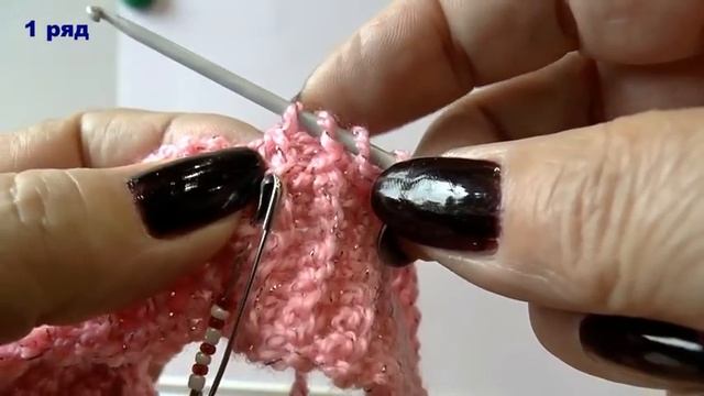 Шапочка узором соты тунисским крючком. Вязание узором соты. Crochet cap.