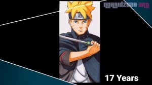 Drawing Uzumaki Boruto in 12, 17, 40, 80 Years Old | Timeskip | ボルト | ナルト