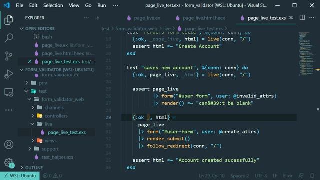 Elixir Phoenix LiveView Forms Server & Client Side Validations