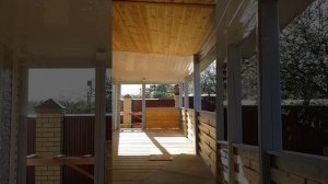 Покраска деревянной вагонки АВД