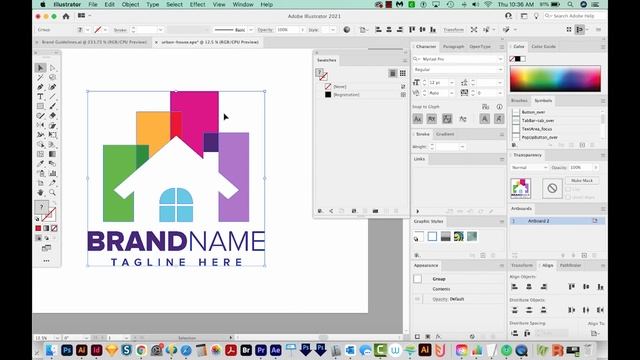 How to quickly create a color code list in Adobe Illustrator for brand guidelines смотреть онлайн