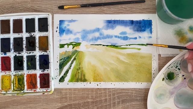 Как нарисовать Кубань карандашом и акварелью начинающим | Рисунок для детей смотреть онлайн