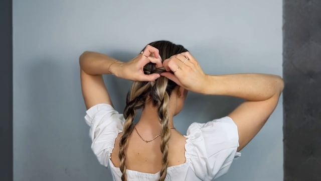 НЕВЕРОЯТНО КРАСИВАЯ ПРИЧЕСКА НА СВАДЬБУ ПОДРУЖКЕ НЕВЕСТЫ #4 Amazing wedding hairdo ✨