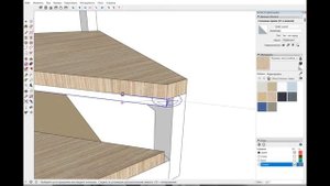 Лестница 90º в маленький проём в ScetchUp #Лестницы