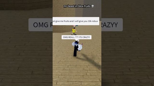 bro think he's mr beast ? #shorts #roblox