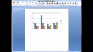 Работа с диаграммами в Microsoft Word 2007