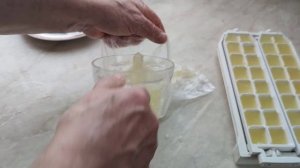 Замороженный лимонный сок для длительного хранения.