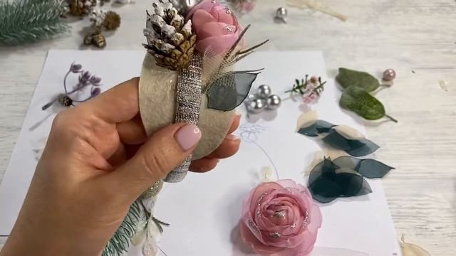 Обруч с новогодним декором своими руками смотреть онлайн