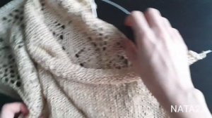 Льняной топ спицами