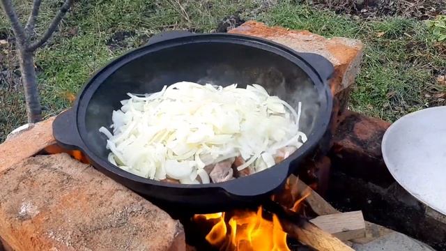 ПЛОВ ИЗ СВИНИНЫ  В КАЗАНЕ