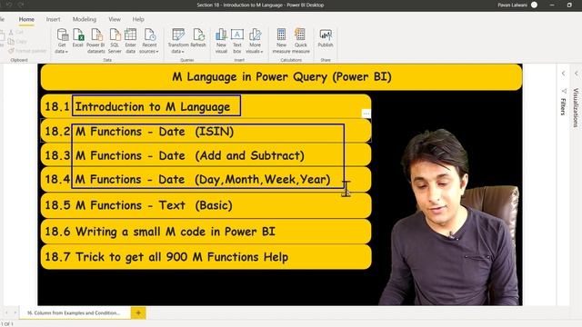 18.0 M Language in Power BI (Power Query) | Power BI Tutorial for Beginners | By Pavan Lalwani