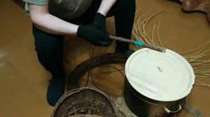 Варка и очистка ивового прута