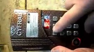 Сброс на заводские настройки домофона Cyfral CCD-20