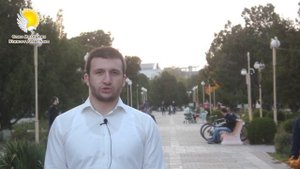 Активисты Союза молодежи Южного Дагестана читают стихотворение Етима Эмина "Дустариз" (2018год)
