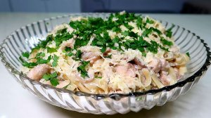 ИТАЛЬЯНСКАЯ ПАСТА ФЕТУЧИНИ. Фетучини с курицей и грибами