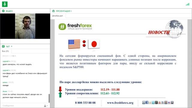 Ежедневный обзор FreshForex по рынку форекс 7 декабря 2017 смотреть онлайн