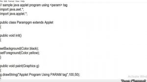 Java Applet Program using param Tag-1 @teqachannel5068 Teqa