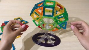 Magnetic constructor 3D| Магнитный конструктор. Строим 3D модели. ОБЗОР ХИТ! 2020