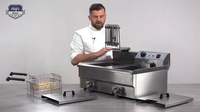 Electric Deep Fryer Royal Catering RCEF 16DH-1 | Expert review смотреть онлайн