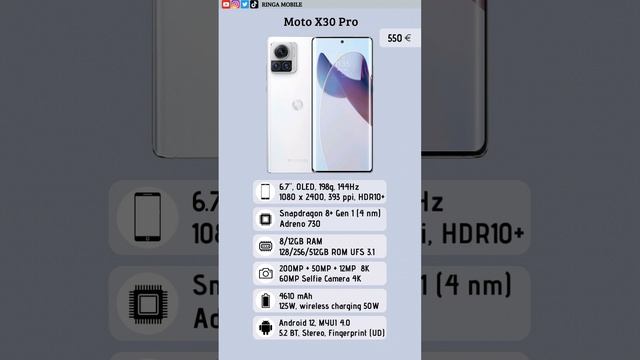 Motorola Moto X30 Pro Specifications