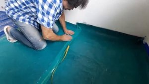 Тестируем войлочную подложку Ecoline от Uniplex.  Подходит ли  подложка на бетонный пол ?