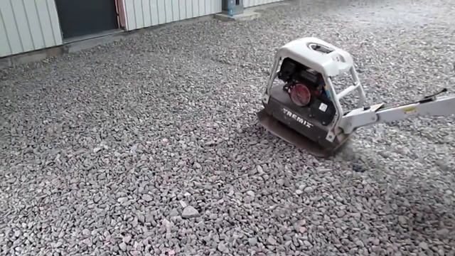 Уплотнение щебня. смотреть онлайн