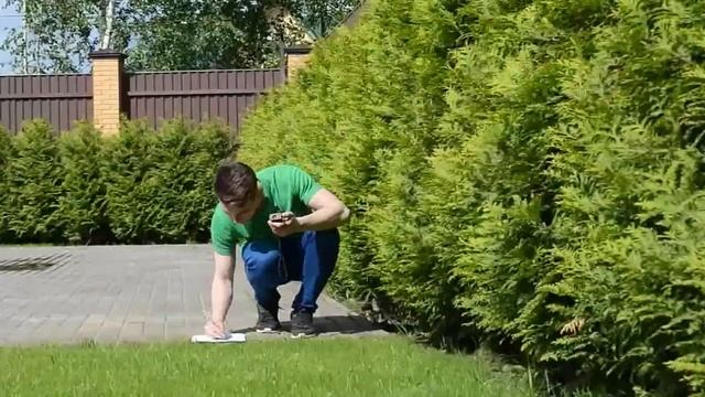 Автополив - замер участка для проектирования системы автоматического полива