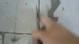 Самый простой способ нанесения штробы для проводки по газосиликатным блокам