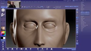 Принцип построения глаза в zbrush