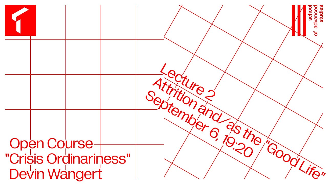 Crisis Ordinariness | Обыденность в кризисном состоянии | Devin Wangert – Open Course, Lecture 2