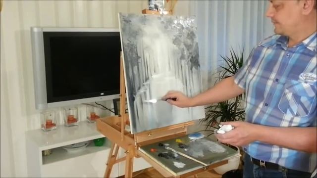 Художник Александр Григорьев. Мастеркласс, видеоурок, быстрый рисунок маслом. Рисуем вместе!