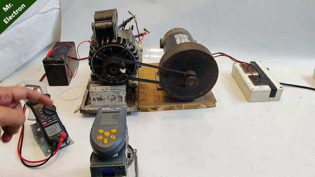 12V 64A Car Alternator Minimum RPM Test for 12V DC Output смотреть онлайн